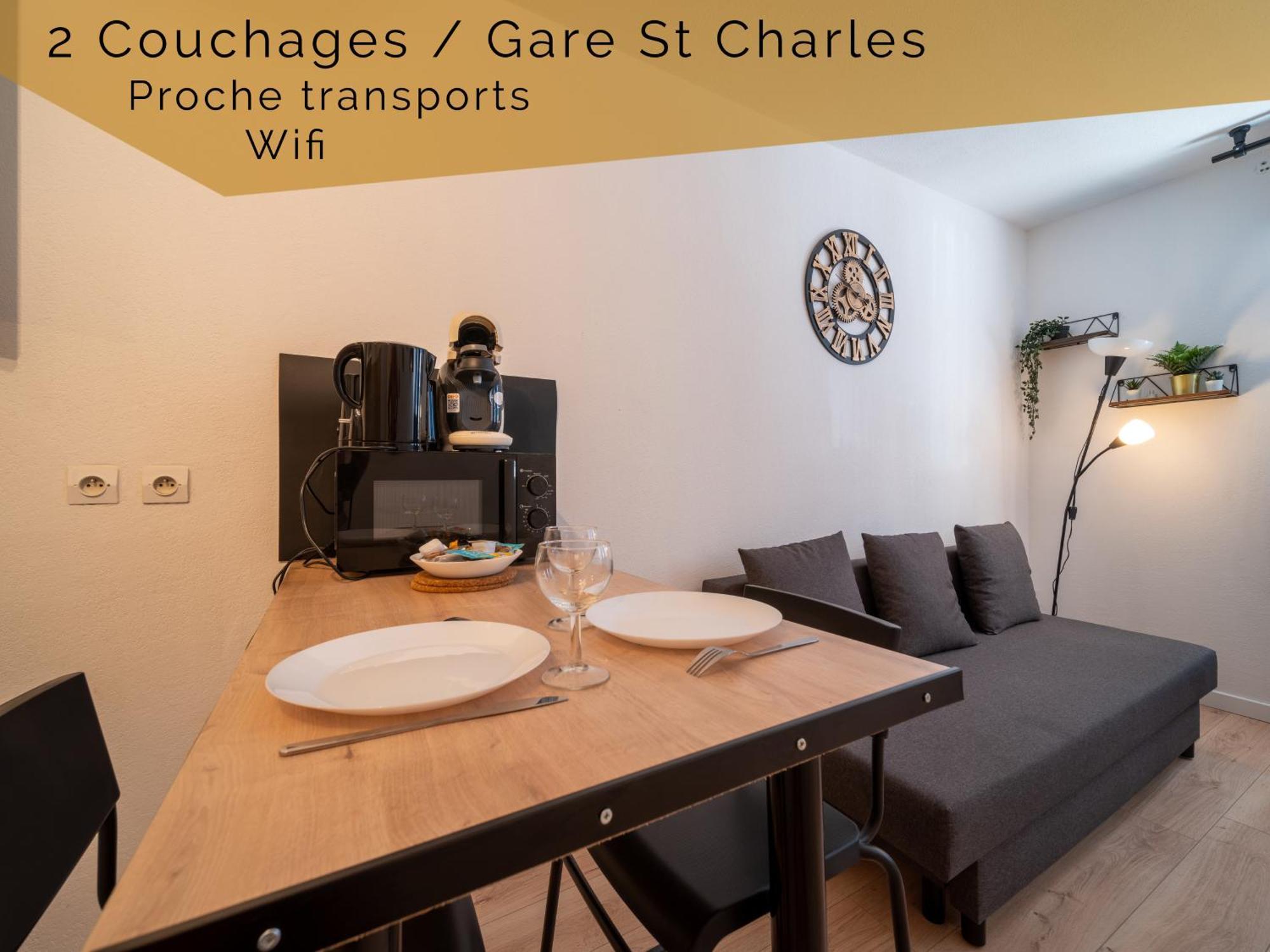 Appartement Tout Equipe A 6Min De La Gare St Charles マルセイユ エクステリア 写真